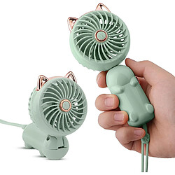 Avis Mini ventilateur portable avec batterie rechargeable et ventilateur électrique personnel extérieur à 3 vitesses, petit et mignon pour femmes/enfants, ventilateur pliable pour chambre à coucher