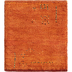 Vidal Tapis de laine 50x45 orange Gabbeh pas cher