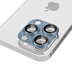 Avizar Film Caméra iPhone 14 Pro et 14 Pro Max Verre Trempé + Alliage d'Aluminium Bleu pas cher