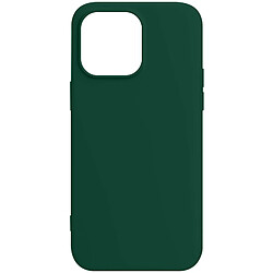 Avizar Coque pour iPhone 15 Pro Silicone Premium Semi rigide Finition Mate Douce Vert