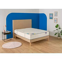 Ensemble Merinos Beauty Bed - 560 Ressorts ensachés + Sommier Confort Medium 200x200 - Double Sommier