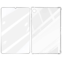 Avizar Coque pour Samsung Galaxy Tab A9 Silicone Antichoc et Verre Trempé Transparent