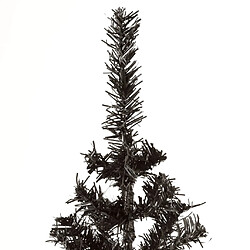 Avis vidaXL Sapin de Noël étroit Noir 120 cm