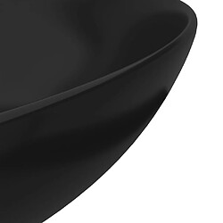 Acheter vidaXL Lavabo de salle de bain Céramique Noir mat Rond