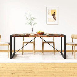 Maison Chic Table de salle à manger,Table à dîner Bois de récupération massif 180 cm -GKD79641