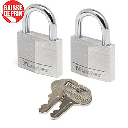 Cadenas MASTER LOCK aluminium 30mm Lot de 2