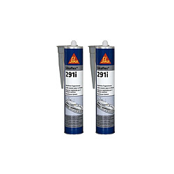 Lot de 2 colles mastic marine SIKA Sikaflex 291i - Gris - 300ml