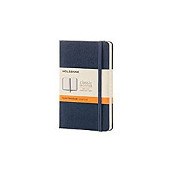 Moleskine carnet Format de poche couverture rigide saphir