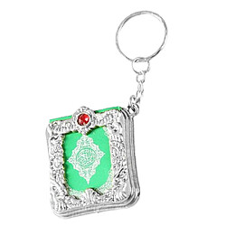 Petite Arche Coran Livre Porte-clés Arabe Religieux Musulman Sac Voiture Décor Argent