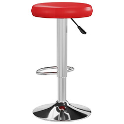 Acheter vidaXL Tabourets de bar lot de 2 rouge similicuir