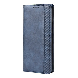 Avis Wewoo Housse Coque Étui en cuir à boucle magnétique avec rétro pour Crazy Horse Texture horizontale Vivo V15avec porte-carte et fentes cartes et cadre photo Bleu