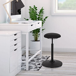 Siège assis debout / siège debout BALANCE SIT tissu noir hjh OFFICE pas cher