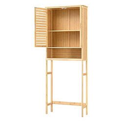 Avis Helloshop26 Meuble de rangement pour WC à 2 portes 170 x 66 x 23 cm 03_0006848