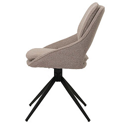 Acheter Mendler Lot de 2 chaises de salle à manger HWC-N73, chaise de cuisine, pivotante Auto-Return, tissu/textile Boucle (540g/m²) Oeko-Tex ~ beige