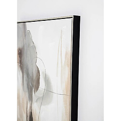 Avis Pegane Ensemble de 2 tableaux peinture à l'huile sur toile, peinte avec cadre en bois noir - Longueur 120 x Profondeur 4 x Hauteur 90 cm