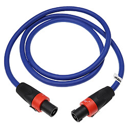 vhbw Câble de connexion compatible avec Bose module de basse B1, B2 - Câble audio, 1,5 m, bleu