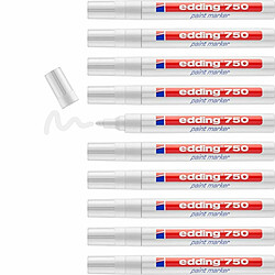 Avis Marqueur permanent Edding 750 Blanc 10 Unités