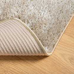 Acheter vidaXL Tapis ISTAN à poils longs aspect brillant beige 240x340 cm