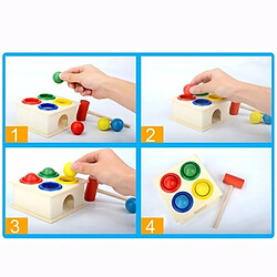 Avis Totalcadeau Jeu à marteau en bois pour apprentissage de couleurs jeu montessori