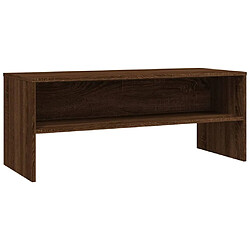 Maison Chic Meuble TV scandinave - Banc TV pour salon Chêne marron 100x40x40 cm Bois d'ingénierie -MN27243