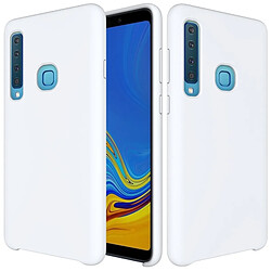 Wewoo Coque Étui de protection en silicone liquide couleur unie anti-gouttes pour Samsung Galaxy A9 (2018) / A9s (Blanc)