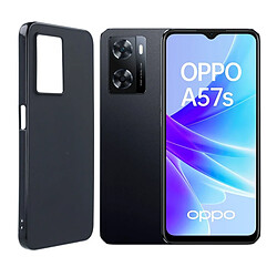 Visiodirect Coque de protection souple silicone Noir pour Oppo A57S CPH2385 6,56"