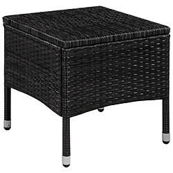 Avis Maison Chic Mobilier de bistro et chaises de jardin 3 pcs Résine tressée Noir -GKD316139