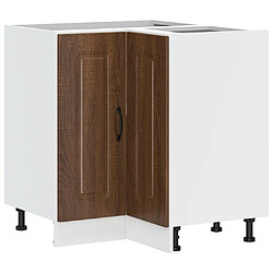 vidaXL Armoire d'angle de cuisine Kalmar chêne marron bois ingénierie