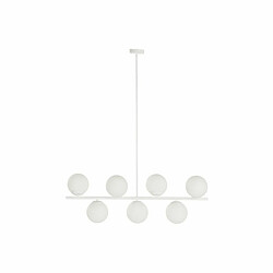 Suspension DKD Home Decor 98 x 45 x 30 cm Verre Métal Blanc 50 W