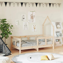 Maison Chic Lit simple Cadre de lit pour enfant,Lit d'Enfant Moderne 70x140 cm bois de pin massif -MN83476