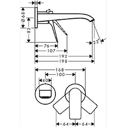 Robinet de lavabo Hansgrohe Potinkinis HG Vivenis 75050670.