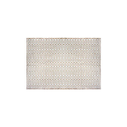 Tapis en jute coloris naturel / Blanc - L. 120 x l. 170 cm -PEGANE-