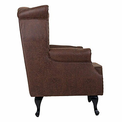 Acheter Fauteuil Alexandra House Living Noir 84 x 86 x 84 cm Cuir Synthétique