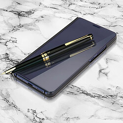 Avizar Housse Mate 10 Pro Etui folio Miroir Clapet Coque Rigide Fonction Support Noir