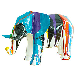 Figurine Eléphant Kuatéh Amunet 33x15x21 cm Multicolore