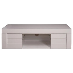 Avis Alter Meuble de salon meuble TV moderne, Buffet bas avec 2 portes, Made in Italy, 181x42xh44 cm, couleur blanc brillant