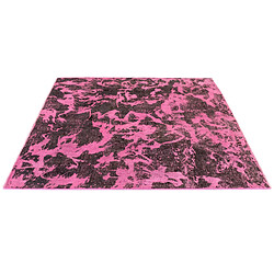 Avis Vidal Tapis de laine 134x140 rose Vintage Royal