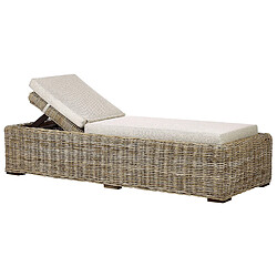 Beliani Chaise longue Naturel PALESE 