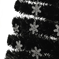 Acheter vidaXL Sapin de Noël et flocons de neige LED Noir 240 cm Fibre optique