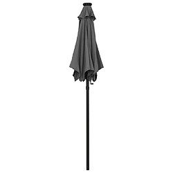 Helloshop26 Parasol avec lumières led anthracite 200 x 211 cm aluminium 02_0008089