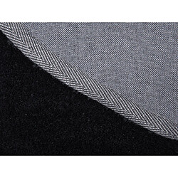 Acheter Beliani Tapis rond en tissu noir DEMRE