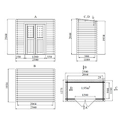 Avis Eden Partenaire Jardin Abri de jardin en bois mono pente Mini.