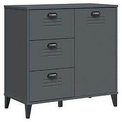 vidaXL Buffet VIKEN gris anthracite 80x40x80 cm bois d'ingénierie