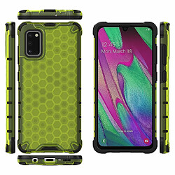 Coque en TPU modèle en nid d'abeille hybride antichoc vert pour votre Samsung Galaxy A41 (Global Version)