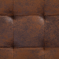 Acheter Helloshop26 Pouf de rangement 87,5 cm marron synthétique daim 02_0010751