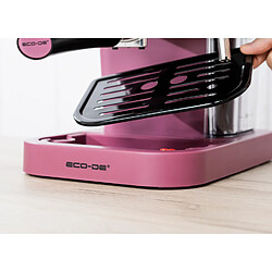 Eco-De ECODE® Machine à café "DELICE PURPLE" 20 BAR, BUSE POUR ECODE Cafetière Espresso DELICE PURPLE, Pression 20 Bar, Vapeur, Réservoir 1.5 Litre, Manomètre avec Température ECO-419DP pas cher