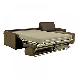 Acheter Inside 75 Canapé d'angle SUN convertible EXPRESS 140cm polyuréthane taupe matelas épaisseur 16cm