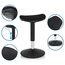 Tabouret / Aide à la position debout BALANCE SIT I B Tissu noir hjh OFFICE