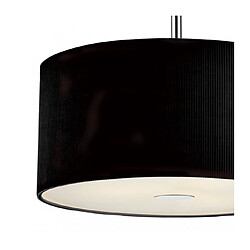 Luminaire Center Suspension Zaragoza noir 3 ampoules