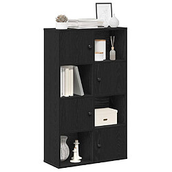 vidaXL Bibliothèque chêne noir 60x24x101,5 cm bois d'ingénierie